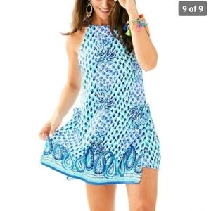 Lily Pulitzer Pearl Blue Romper Size 0 pineapple Romper